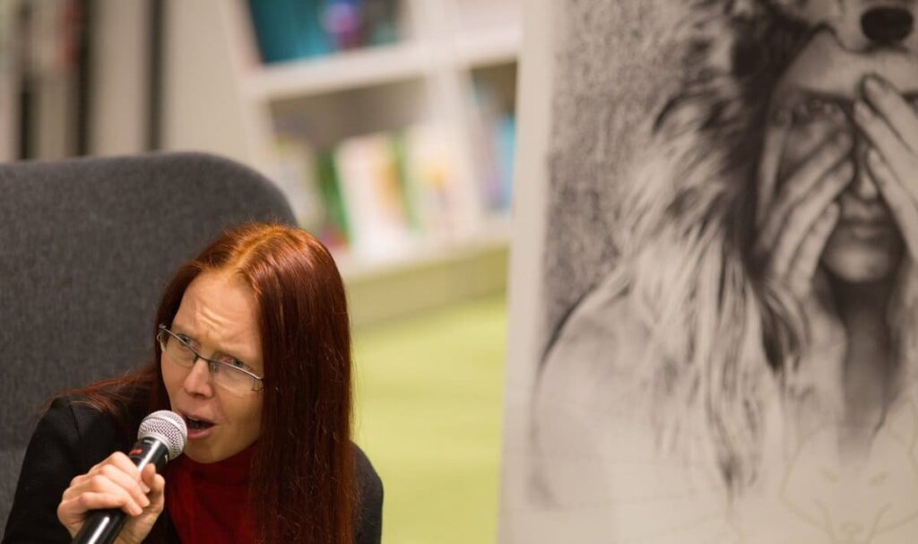 mina raamatu esitlusel